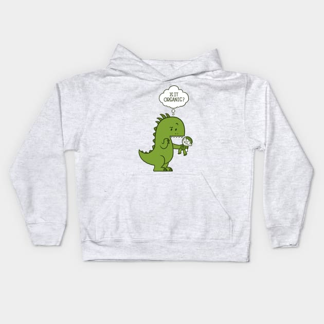 Healthy Dinosaur Kids Hoodie by Schlogger